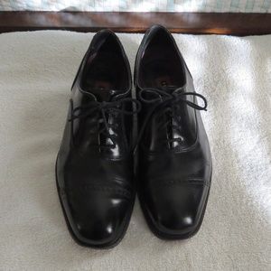 Florsheim Black Leather Dress Shoes 7.5 D